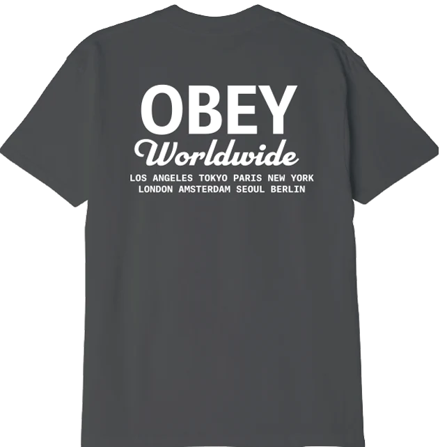 Worldwide Script Pigment Dye T-Shirt
