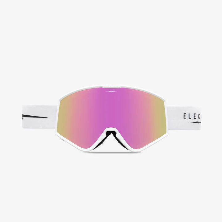 The Kleveland Goggle - Matte White/Pink Chrome