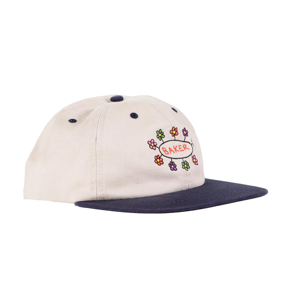 Floral Snapback - Off White