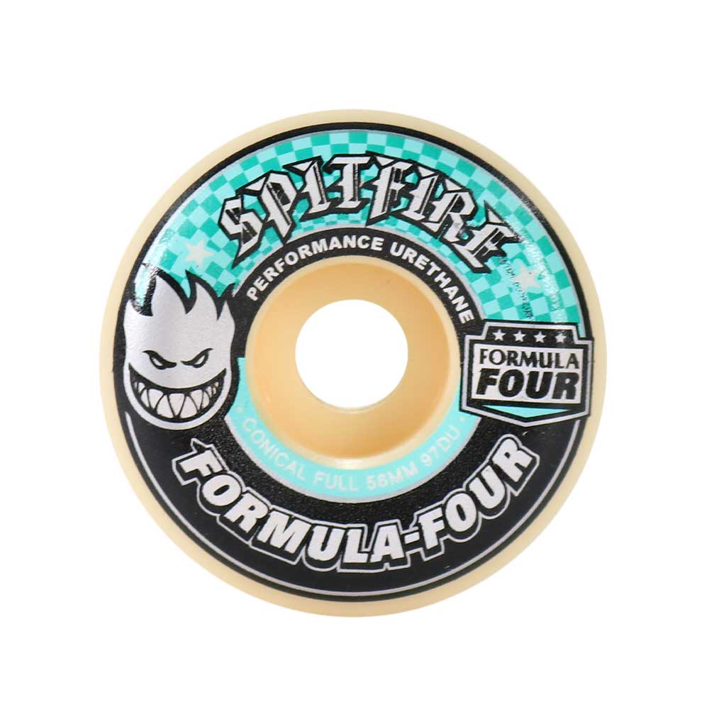 F4 97 Conical Full Nat Wheel - Teal