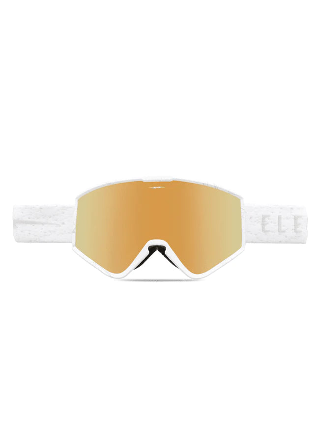 The Kleveland S Goggle  - Matte Speckled White/Gold Chrome